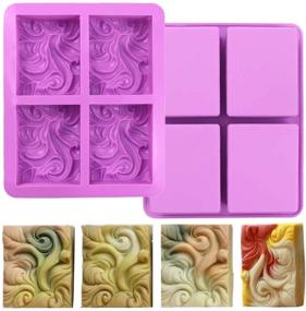 img 4 attached to Ocean Wave Silicone Soap Molds: Create Stunning Nautical Soaps with Sea Wave Cake Pan