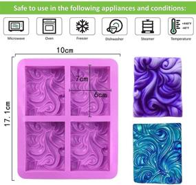 img 3 attached to Ocean Wave Silicone Soap Molds: Create Stunning Nautical Soaps with Sea Wave Cake Pan