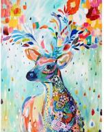 🦌 5d diy diamond painting kit - animal resin cross stitch - crystal embroidery - deer home decor craft logo