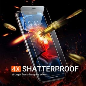 img 2 attached to 💎Защитное стекло TORRAS Diamonds Hard для iPhone 11 Pro, iPhone X, iPhone XS - военного класса, прочное и прозрачное, 2 шт: повышенная защита глаз.