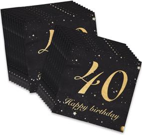 img 1 attached to Ultimate Birthday Party Kit: Napkins, Plates & Food Service Equipment for a Perfect Celebration!