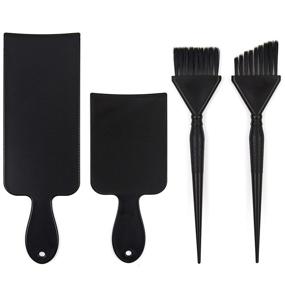 img 4 attached to 🎨 Complete Balayage Kit with Long and Short Balayage Boards, Straight and Angled Hair Dye Brushes - Hair Highlighting & Dye Kit - Essential Hairstylist Accessories