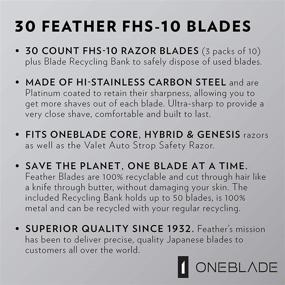 img 1 attached to 🪒 Feather FHS-10 Single Edge Razor Blades (30 Count) with Blade Recycling Bank: High-Quality, Ultra-Sharp, & Durable.
