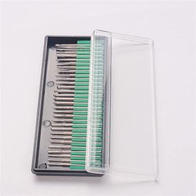 img 3 attached to 💎 Baitaihem 60 Pcs Diamond Coated Glass Drill Bit Set - Fine Burrs Tool, 1/8 inch (3mm) Shank