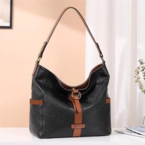 img 3 attached to 👜 Стильная женская сумка-клатч от CLUCI: дизайнерская сумка-хобо из натуральной кожи винтажного стиля