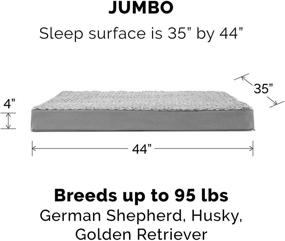 img 2 attached to 🐶 Furhaven Orthopedic, Cooling Gel, and Memory Foam Pet Beds - Traditional Dog Bed Mattress for Small, Medium, and Large Dogs and Cats, Plus More