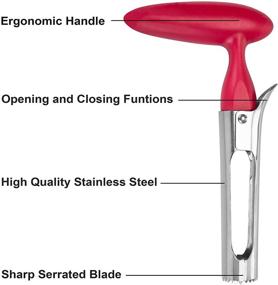 img 3 attached to Apple Corer Stainless Ergonomic Non Slip