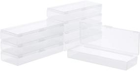 img 4 attached to OLYCRAFT Plastic Rectangle Storage Boxes - 12PCS Bead Storage Containers for Crafts, Accessories, Learning Supplies, Screws, Drills - Size: 4.7”X 1.7”X 0.7”