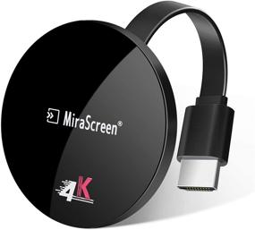 img 4 attached to 4K HDMI беспроводной адаптер дисплея для стримингового медиаплеера Tsemy для отображения малого экрана на большом, поддержка Miracast, Airplay, DLNA для телевизора, монитора, проектора