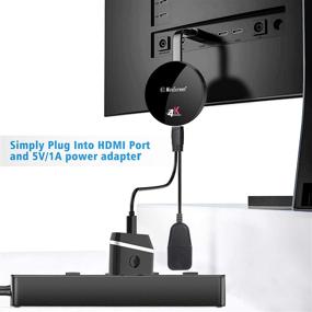 img 3 attached to 4K HDMI беспроводной адаптер дисплея для стримингового медиаплеера Tsemy для отображения малого экрана на большом, поддержка Miracast, Airplay, DLNA для телевизора, монитора, проектора