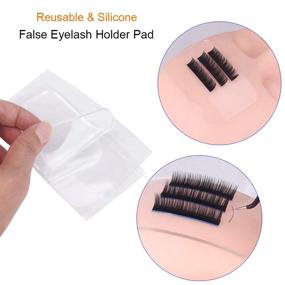 img 3 attached to 💁 Enhance Your Eyelash Grafting Skills with the False Eyelashes Extension Practice Exercise Set and Flat Mannequin Head Kit by TopDirect