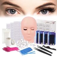 💁 enhance your eyelash grafting skills with the false eyelashes extension practice exercise set and flat mannequin head kit by topdirect logo