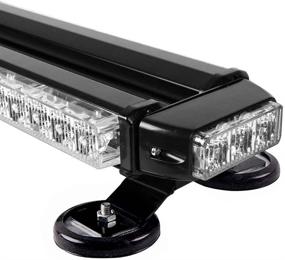 img 2 attached to Evershine Signal 38.2 Inch 78 Led Strobe - Double Side Emergency 🚨 Hazard Warning Light Bar - Magnetic, Car/Truck Roof Safety - Amber White (6-Bar)