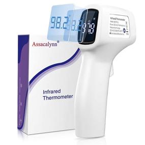 img 4 attached to 🌡️ Easy One-Button Operation Non Contact Thermometer for Adults - Accurate Readings, Memory Storage, Temperature Warning Reminders - Digital Infrared Forehead Thermometer (Batteries Not Included)