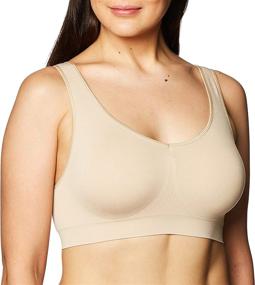 img 4 attached to Bali Womens Smooth Bralette Large Women's Clothing and Lingerie, Sleep & Lounge