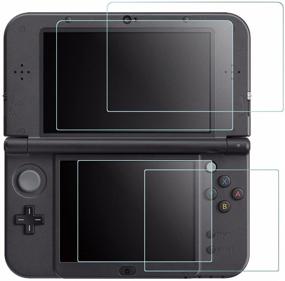 img 4 attached to 📱 Premium Screen Protection for New 3DS XL: AFUNTA 4 Pcs Tempered Glass & Crystal Clear PET Film Kit - Top & Bottom HD Screens, 3DSXL Accessory