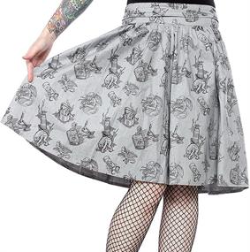 img 1 attached to Sourpuss Clothing Crafty Swing Skirt
