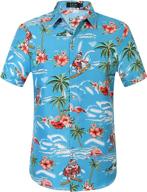 🌺 sslr flamingos casual hawaiian men's clothing and shirts logo