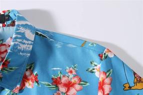 img 1 attached to 🌺 SSLR Flamingos Casual Hawaiian Men's Clothing and Shirts