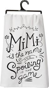 img 2 attached to LOL Made You Smile Dish Towel by Primitives by Kathy, 28 x 28 Inches - Mimi is The Name