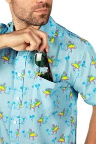 img 2 attached to 🦆 Mens Rubber Ducky Hawaiian Shirt: A Quirky Fashion Choice for Men's Clothing