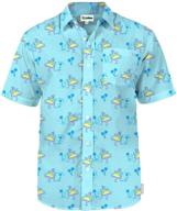 🦆 mens rubber ducky hawaiian shirt: a quirky fashion choice for men's clothing logo