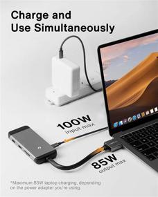img 2 attached to iVANKY MacBook Pro Docking Station, 9-in-2 USB C Hub Adapter with 4K Triple Display, 100W PD3.0, Ethernet, 2 HDMI, USB-C 3.0, 2 USB-A 3.0, SD & TF for MacBook Pro/Air