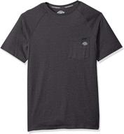 dickies sleeve performance cooling heather men's clothing in shirts logo