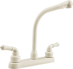 img 4 attached to 🚰 Dura Faucet DF-PK210C-BQ Hi-Rise RV Kitchen Sink Faucet with Classical Levers in Bisque Parchment: Enhanced Style and Functionality for Your RV Kitchen Sink