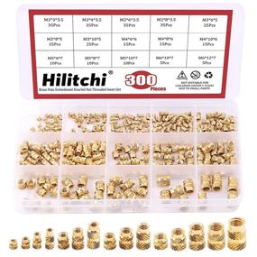 img 4 attached to Ultimate Assortment Kit of Hilitchi 300Pcs Brass Knurled Nuts for 3D Printers and Various Projects - Threaded Heat Embedment Nuts for Enhanced Printing Performance