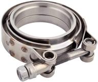 🔩 evil energy 3 inch stainless steel exhaust v band clamp: durable male female flange for optimum performance logo