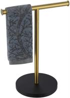 jqk hand towel holder stand: modern tree rack for countertop - 12 inch bar, brushed gold stainless steel - htt180-bg logo