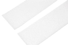 img 1 attached to Strenco 2-Inch Self-Adhesive Hook and Loop Tape Fastener - 5 Yards - Sticky Back - White