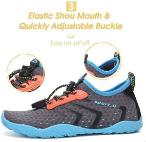 img 1 attached to SAGUARO Water Shoes: Premium Barefoot Aqua Footwear for Men, 👣 Women, and Kids - Perfect for Beach, Swimming, and Gym Activities