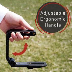 img 1 attached to 📷 Efficient GENS Handheld Camera Stabilizer Grip - Versatile U-Shaped Handle for DSLR, Mirrorless, & Video Cameras - 1/4"-20 Threaded Insert with Enhanced Stability - Convenient Foldable Design and Bonus Mounting Holes for Accessories