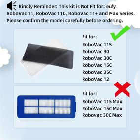 img 3 attached to SONGRUI Replacement RoboVac 6Filters Brushes