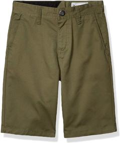 img 4 attached to 👦 Boys' Volcom Little Frickin Charcoal Heather Clothing and Shorts