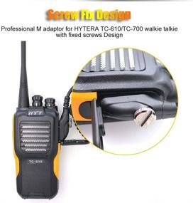 img 1 attached to ANYSECU HYT SM08M3 Microphone Portable Speaker: Enhance Communication with Hytera TC Series Two Way Radios