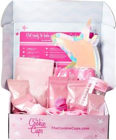 img 4 attached to 🦄 Cookie Cups The Unicorn Kids Baking Set - Complete Baking Accessories and Equipment for Girls and Boys - Baking Kit for 3 Years and Up