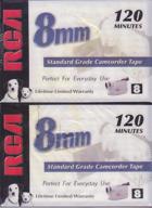 📹 rca 8mm standard grade camcorder tape 120 minutes 2 pack - p6120pk2: capturing memories with superior quality logo