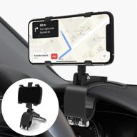 📱 universal car phone mount, 360 degree rotation adjustable phone holder for 4 to 7 inch smartphones – compatible with iphone 11/12 pro max xs max xr 8 8plus 7, samsung galaxy s10 s9 s8, lg and more logo