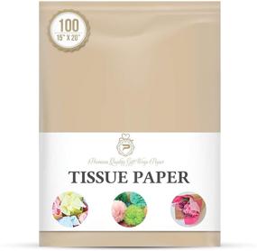img 1 attached to Gift Packaging Tissue Paper: Neutral Floral, Birthday, Christmas, 🎁 Halloween, DIY Crafts & More - 100 Sheets, 15x20 inches