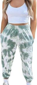 img 3 attached to High Waisted Jogger Sweats for Teen Girls and Women - Summer Workout Baggy Yoga Pants with Cinch Bottom Trousers