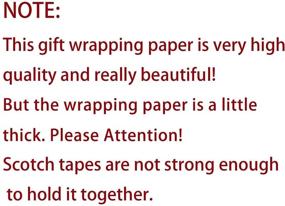 img 1 attached to 🎁 Sparkle Gold WRAPAHOLIC Wrapping Paper Roll – Ideal for Birthday, Holiday, Wedding, Baby Shower, 30 inch x 16.5 feet