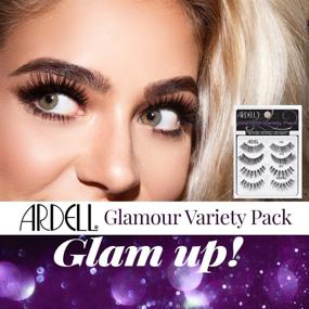 img 3 attached to 👁️ Ardell 'Best Of' Glamour Variety Pack: 4 Pairs of False Eyelashes for Glamorous Looks