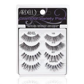 img 4 attached to 👁️ Ardell 'Best Of' Glamour Variety Pack: 4 Pairs of False Eyelashes for Glamorous Looks