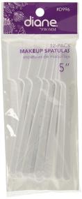 img 1 attached to Diane 12-Pack Makeup Applicators 5" White #996