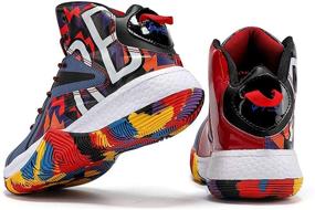 img 3 attached to ASHION Basketball High Top Sneakers: Non Slip Athletic Shoes for Girls