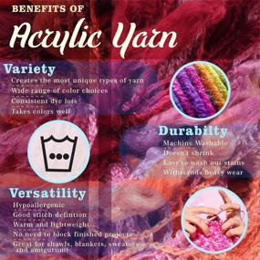 img 2 attached to 🧶 JubileeYarn Pom Pom Fishnet Yarn - 70% Acrylic 30% Polyamide - 100g/Skein - Variety Pack - 3 Skeins: Buy Now for Creative Knitting and Crochet Projects!