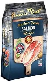 img 1 attached to 🐱 Fussie Cat Dry Cat Food Bag - Premium Salmon Flavor (2#) by Fussie Cat